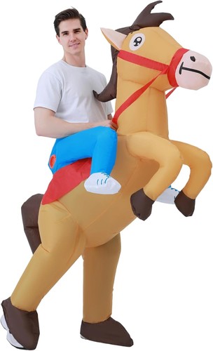 Inflatable horse costume - costume, adult