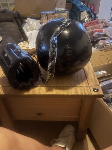 Inflatable black ball chain - inflatable,