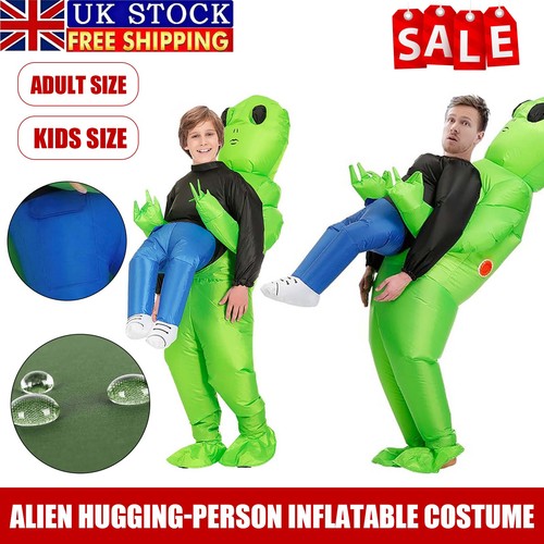 Green alien inflatable - green,