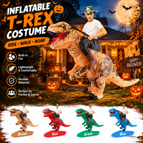 Rex dinosaur inflatable - dinosaur,