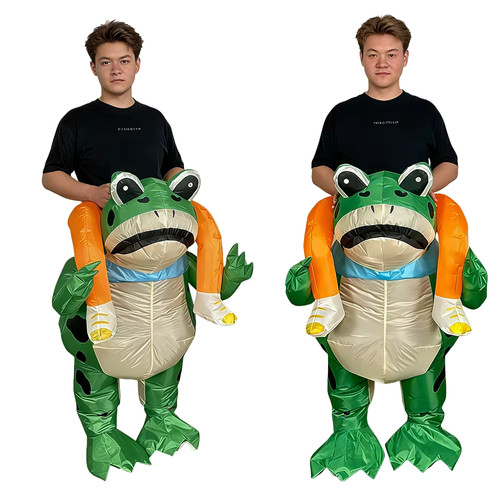 Frog ride inflatable - frog,