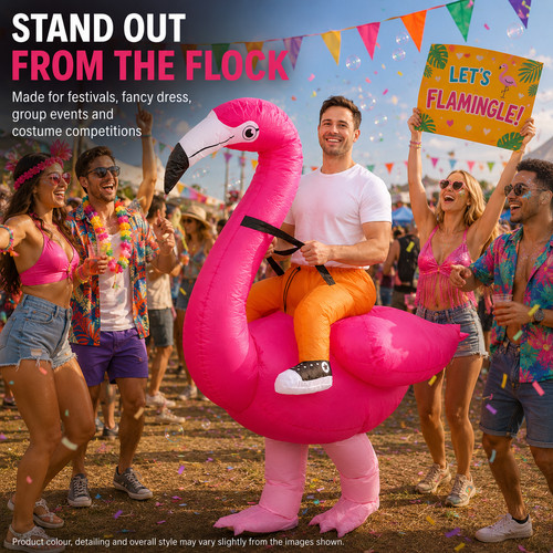 Adult inflatable flamingo - adult,