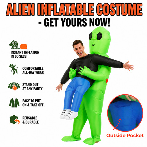 Inflatable alien costume - inflatable,