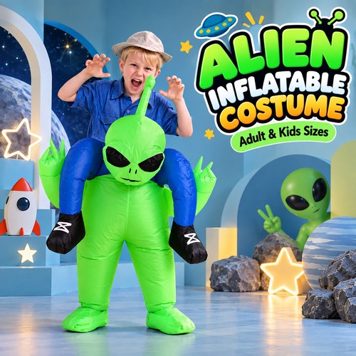 Kids adult inflatable - adult, green