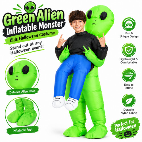 Inflatable alien costume kids - inflatable,