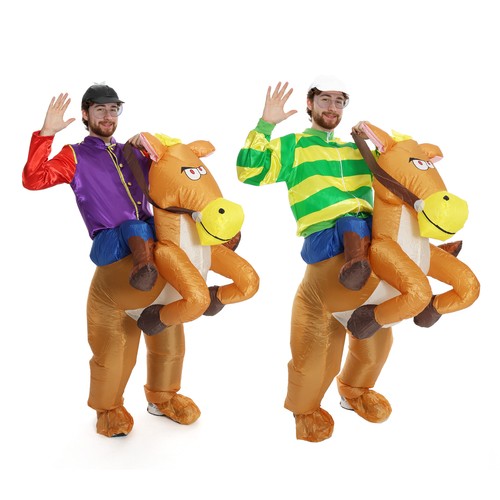 Jockey riding inflatable - jockey,