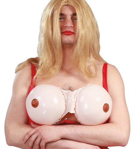 Inflatable fake boobs breasts - fake,